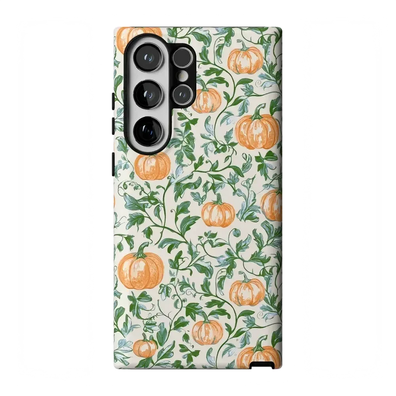 Pumpkin Patch | Green Vines Case Phone Case get.casely Essential Galaxy S23 Ultra 