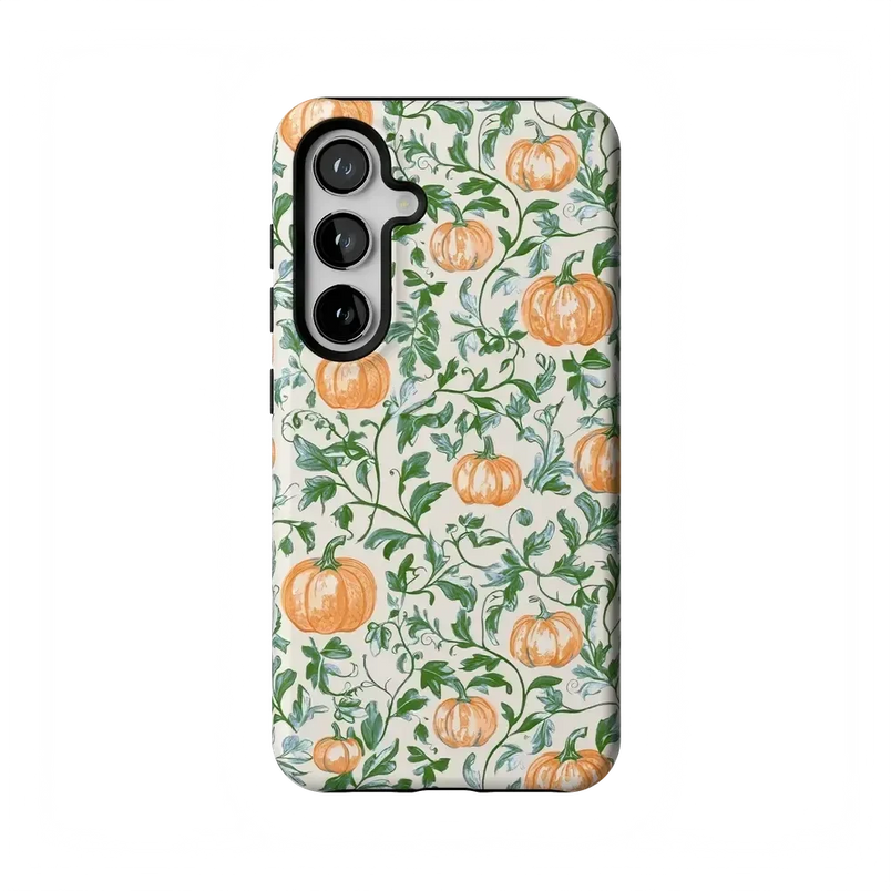 Pumpkin Patch | Green Vines Case Phone Case get.casely Essential Galaxy S24 