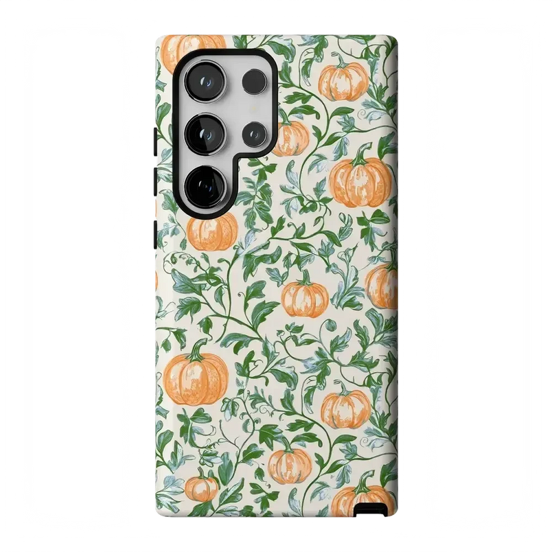 Pumpkin Patch | Green Vines Case Phone Case get.casely Essential Galaxy S24 Ultra 