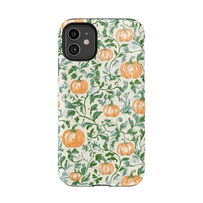 Pumpkin Patch | Green Vines Case Phone Case get.casely Essential iPhone 11 