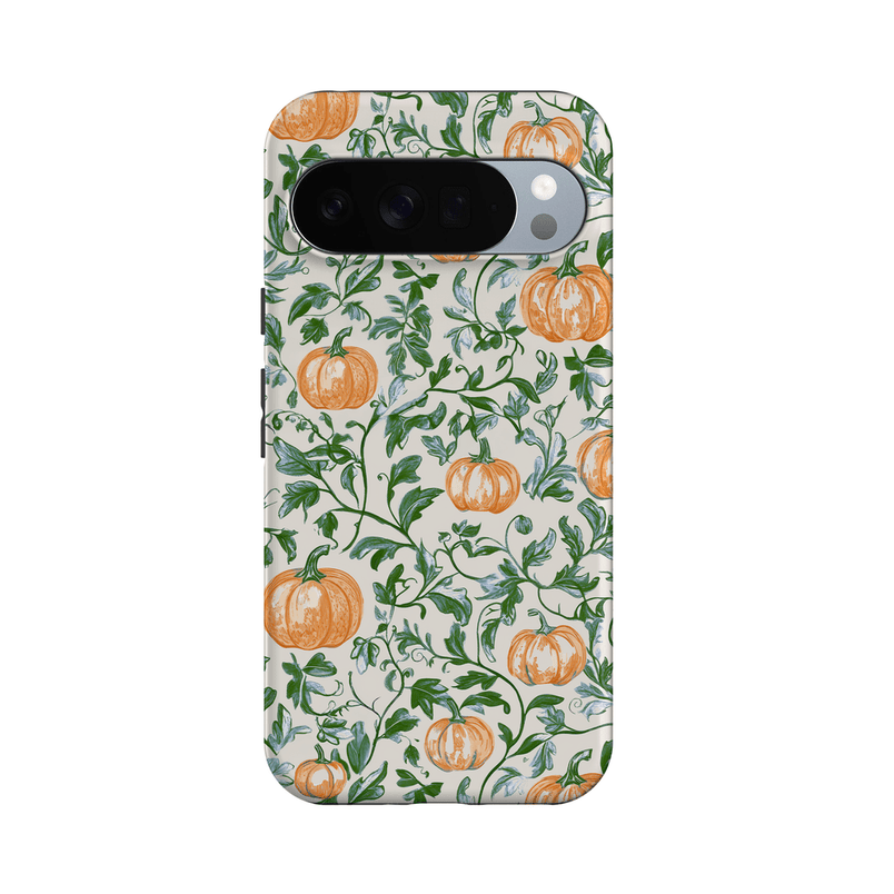 Pumpkin Patch | Green Vines Case Phone Case get.casely Essential + MagSafe® Google Pixel 10 Pro XL 