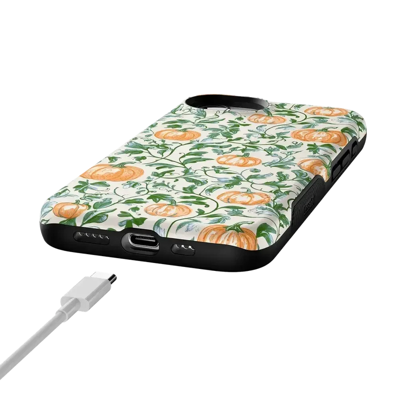 Pumpkin Patch | Green Vines Case Phone Case get.casely 
