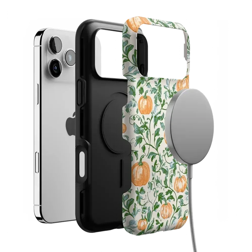 Pumpkin Patch | Green Vines Case Phone Case get.casely 