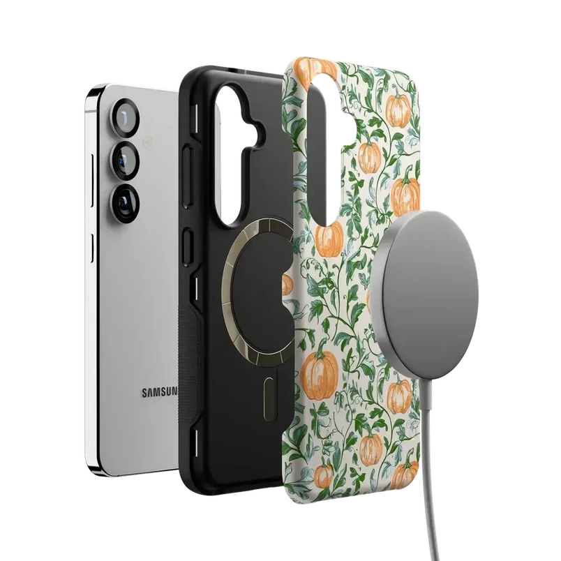 Pumpkin Patch | Green Vines Case Phone Case get.casely 