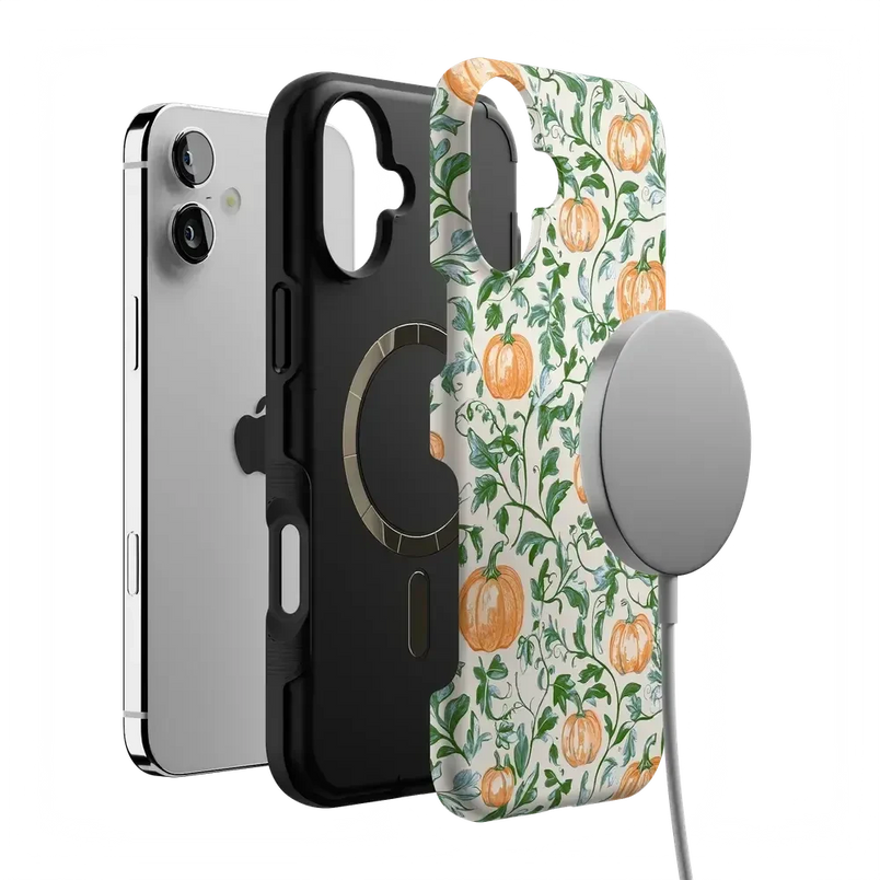 Pumpkin Patch | Green Vines Case Phone Case get.casely 