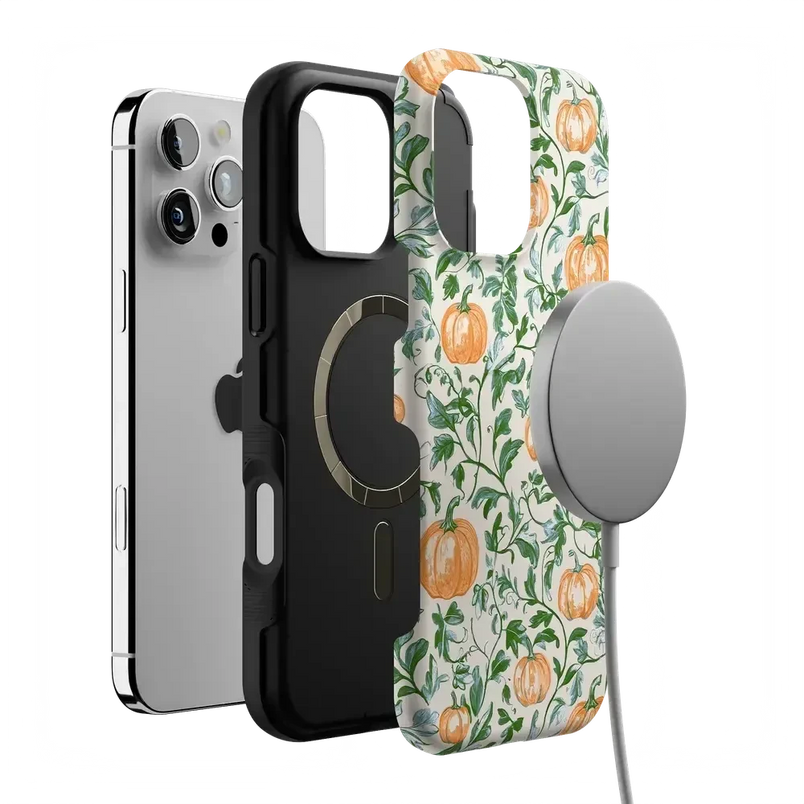 Pumpkin Patch | Green Vines Case Phone Case get.casely 
