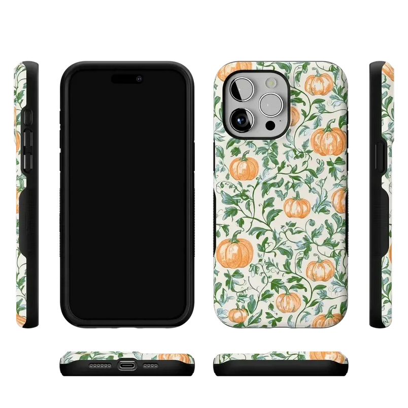 Pumpkin Patch | Green Vines Case Phone Case get.casely 