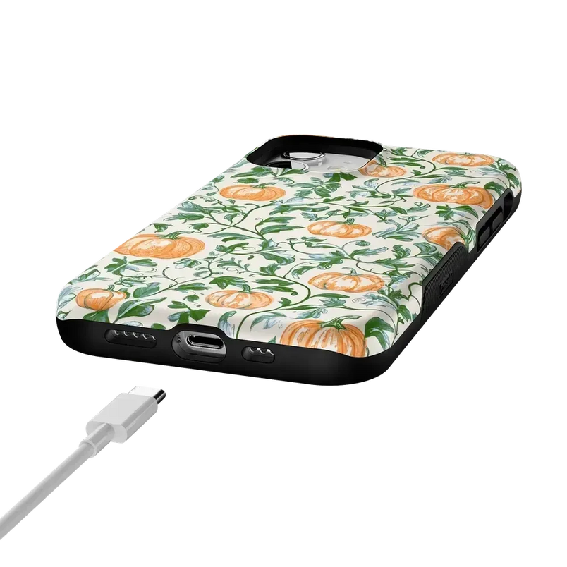 Pumpkin Patch | Green Vines Case Phone Case get.casely 