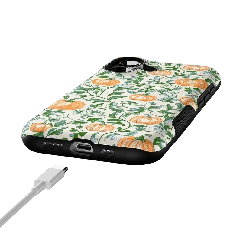 Pumpkin Patch | Green Vines Case Phone Case get.casely 