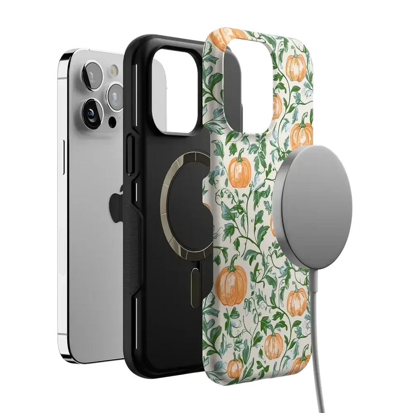 Pumpkin Patch | Green Vines Case Phone Case get.casely 