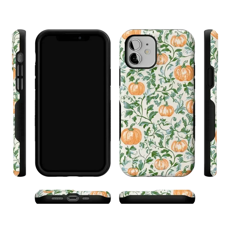 Pumpkin Patch | Green Vines Case Phone Case get.casely 