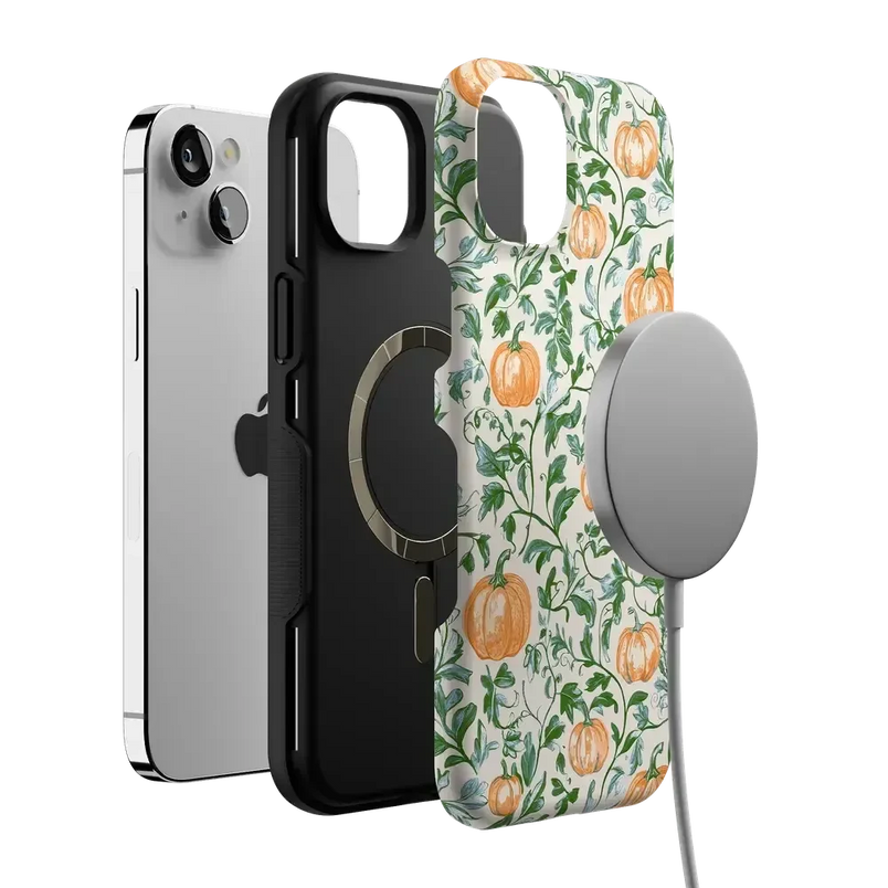 Pumpkin Patch | Green Vines Case Phone Case get.casely 