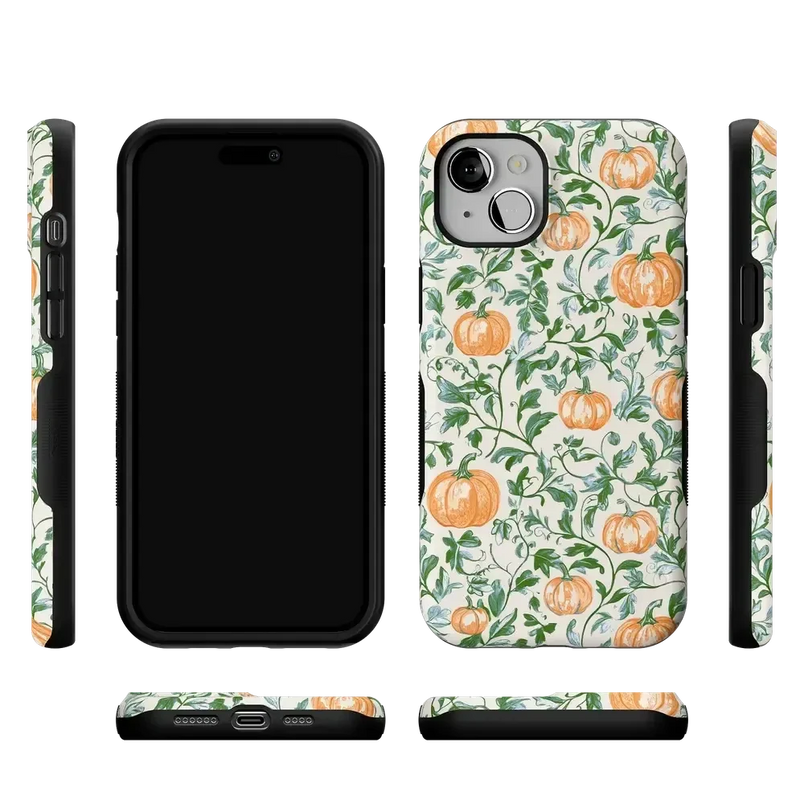Pumpkin Patch | Green Vines Case Phone Case get.casely 