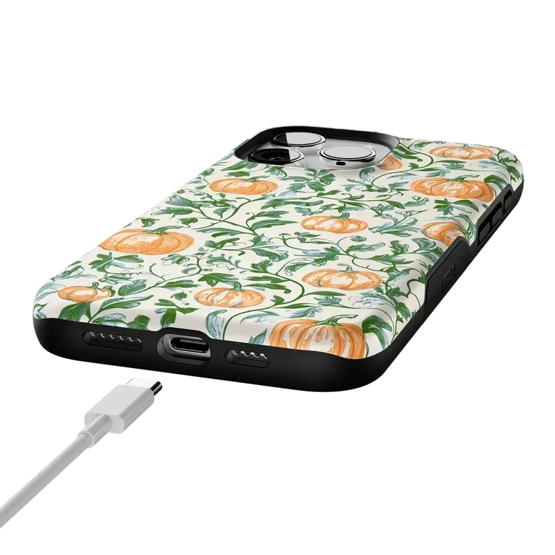 Pumpkin Patch | Green Vines Case Phone Case get.casely 