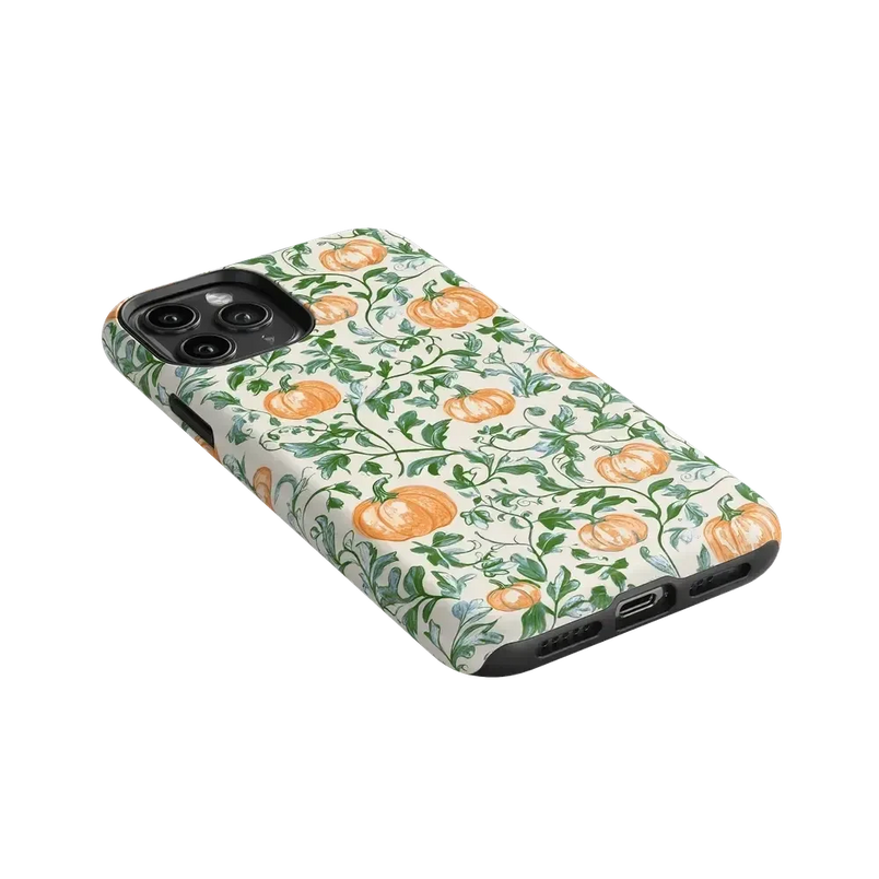 Pumpkin Patch | Green Vines Case Phone Case get.casely 