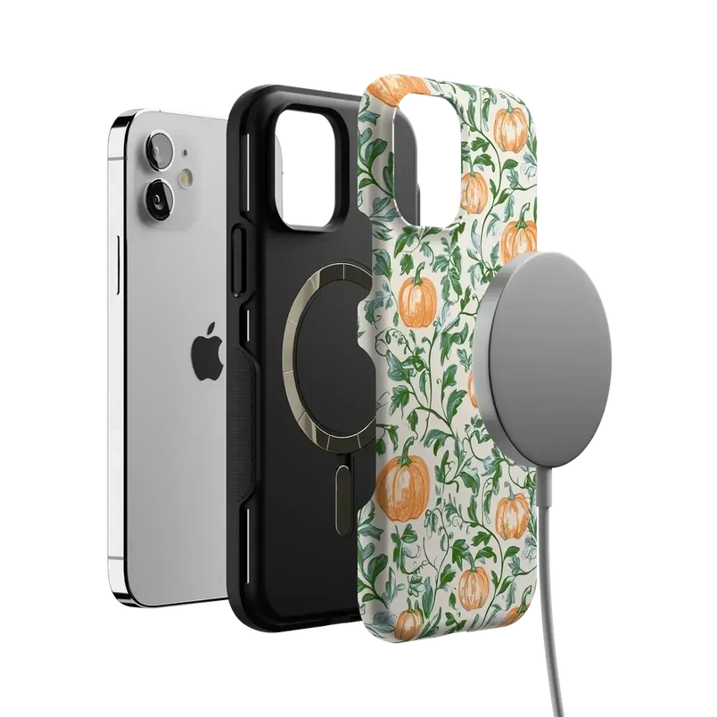 Pumpkin Patch | Green Vines Case Phone Case get.casely 