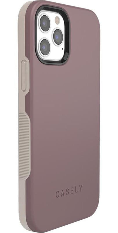 Purple Taupe on Nude | Ultra-Protective Bold Case iPhone Case get.casely 