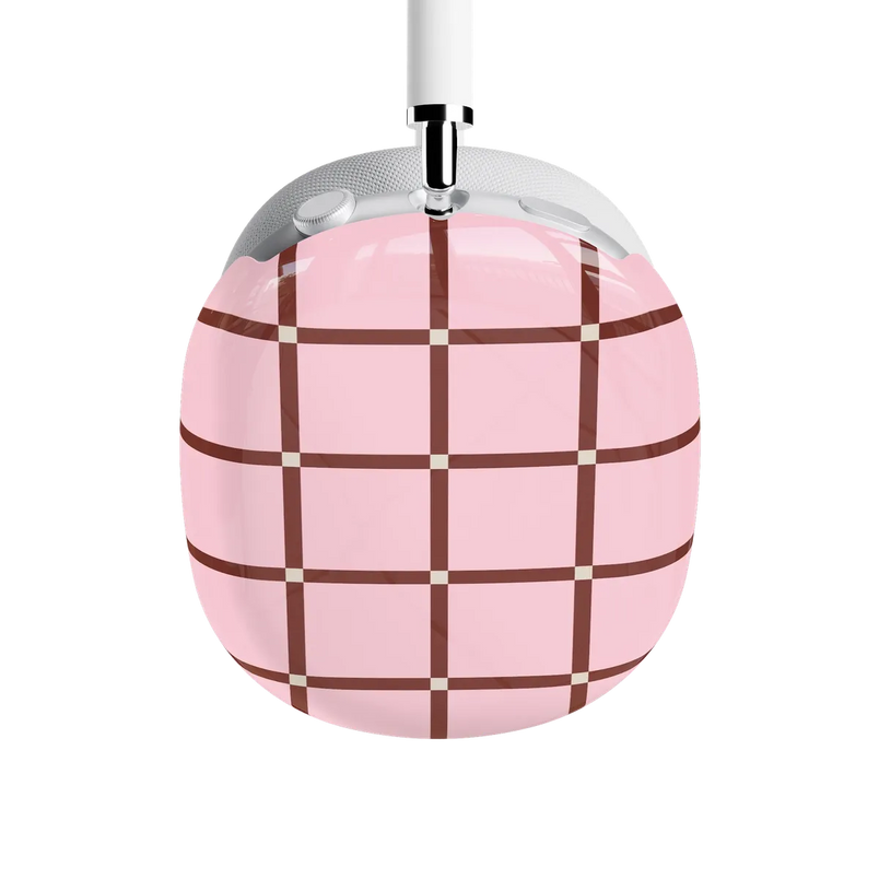 Uptown Gridlock | Pink Checkerboard AirPods Max Case