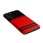 Storm Warning | Black & Red Stripes Case