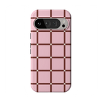 Uptown Gridlock | Pink Checkerboard Case