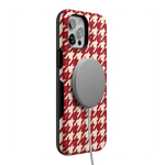 Scarlet Stitch | Red Houndstooth Case
