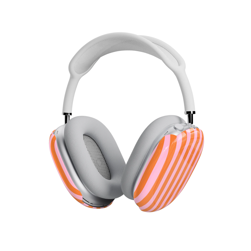 Perfect Stripes | Orange & Pink Stripes AirPods Max Case