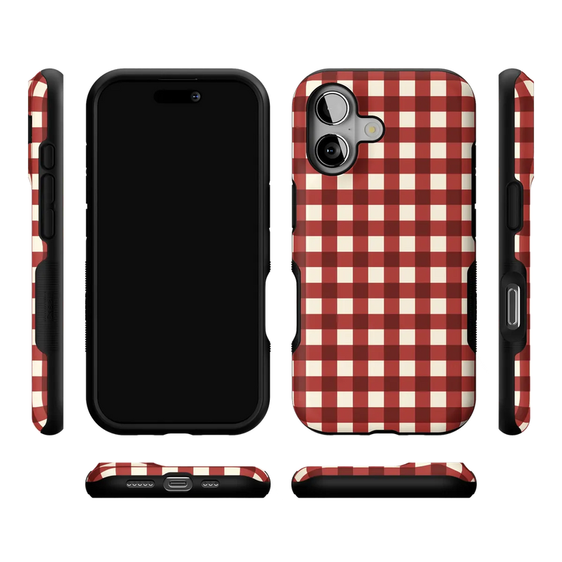 Checked Twice | Red Plaid Case