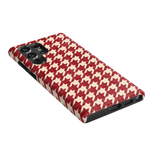 Scarlet Stitch | Red Houndstooth Case