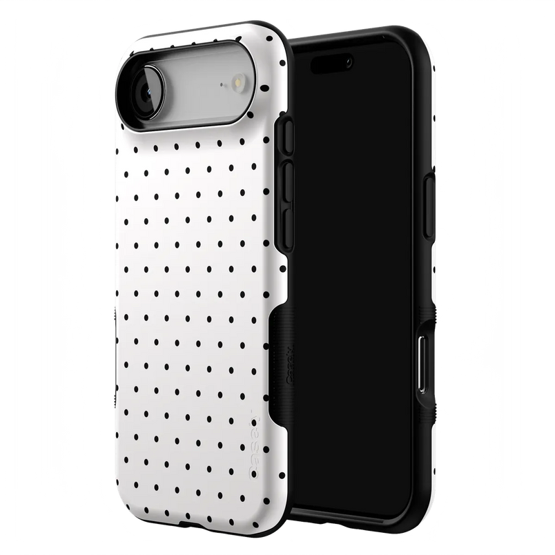 On the Dot | White Polka Dot Case