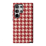 Scarlet Stitch | Red Houndstooth Case