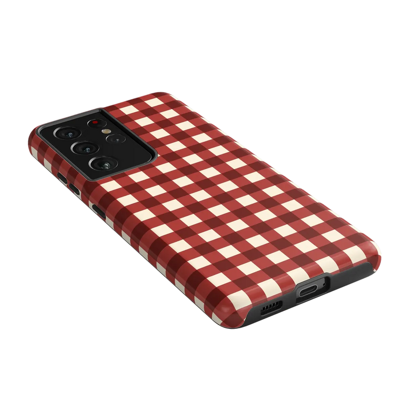 Checked Twice | Red Plaid Case