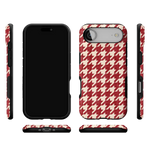 Scarlet Stitch | Red Houndstooth Case