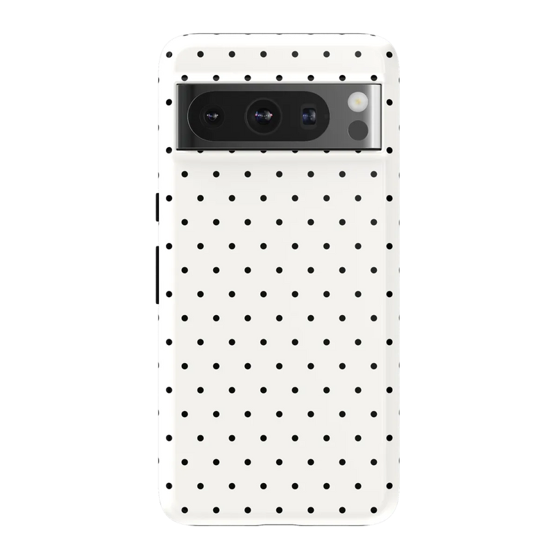 On the Dot | White Polka Dot Case