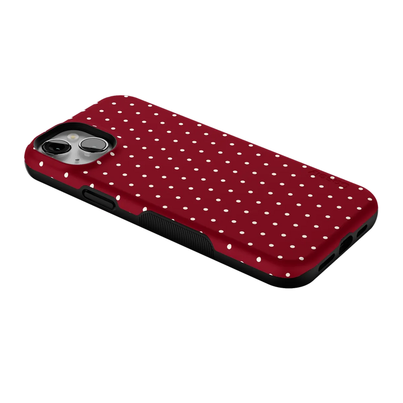 On the Dot | Maroon Polka Dot Case