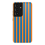 Go New York | Blue & Orange Stripes Case - Galaxy S21 Ultra