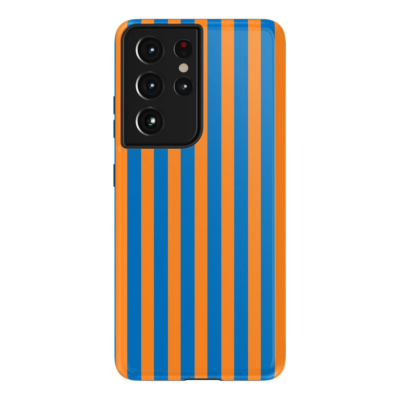 Go New York | Blue & Orange Stripes Case - Galaxy S21 Ultra