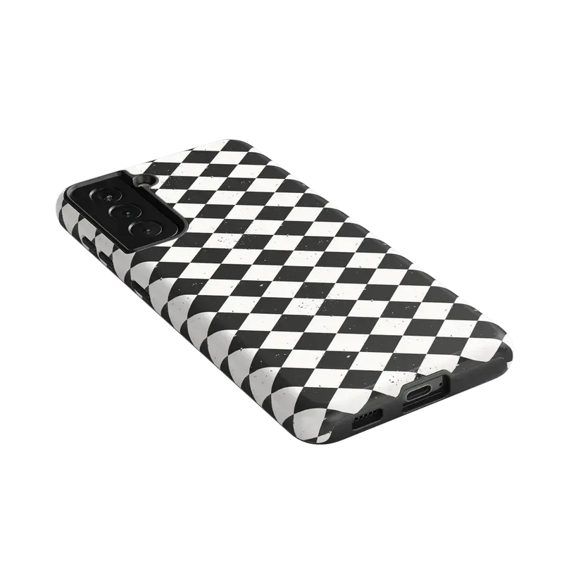 Salem's Hex | Black & White Checkered Case