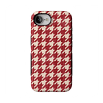 Scarlet Stitch | Red Houndstooth Case
