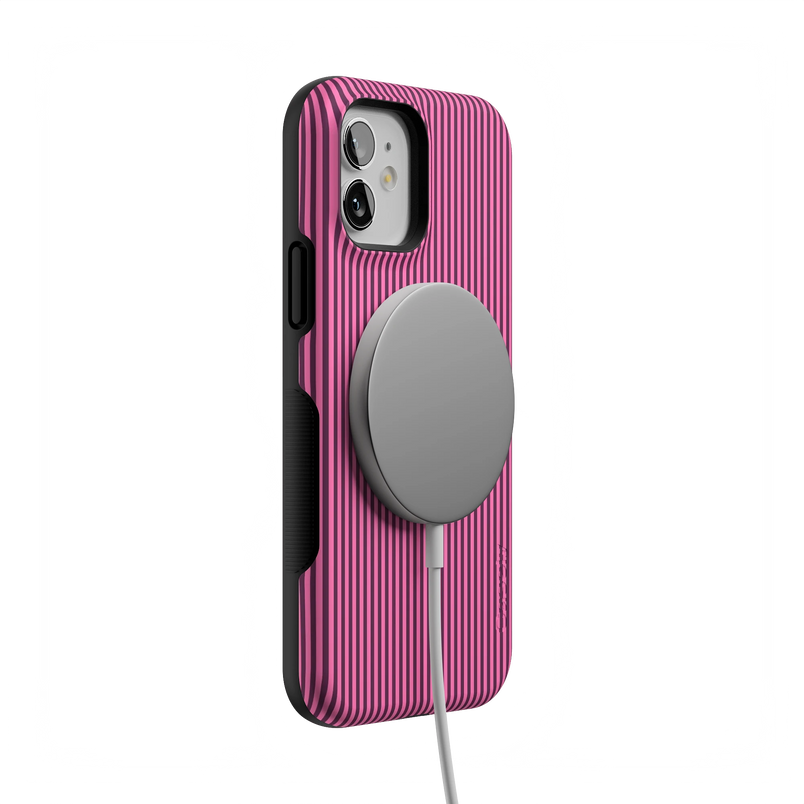 Stripes and the City | Pink & Purple Pinstripe Case