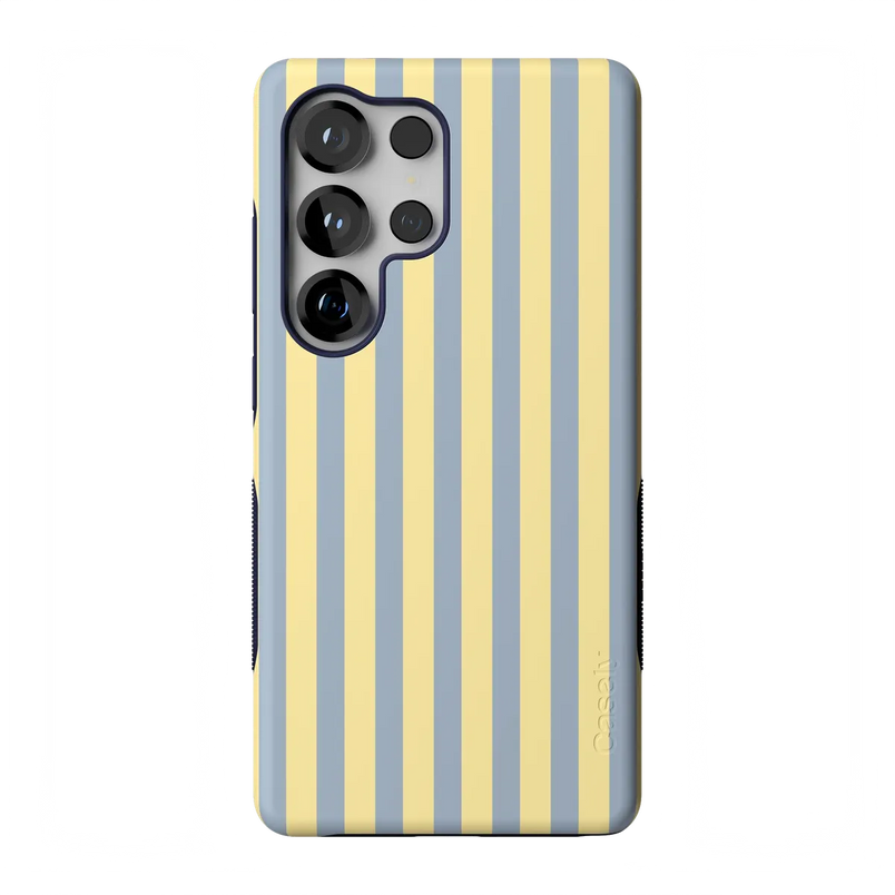 Coastline Stripes | Blue & Yellow Case - Galaxy S25 Ultra