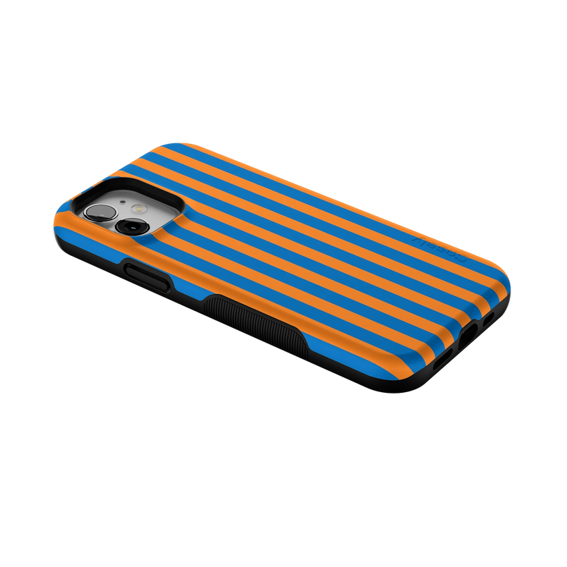 Go New York | Blue & Orange Stripes Case