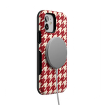 Scarlet Stitch | Red Houndstooth Case