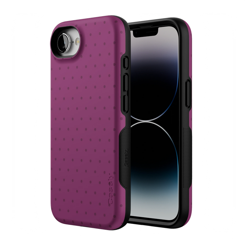 On the Dot | Plum Polka Dot Case
