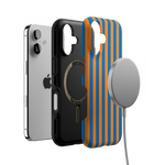 Go New York | Blue & Orange Stripes Case