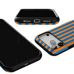 Go New York | Blue & Orange Stripes Case