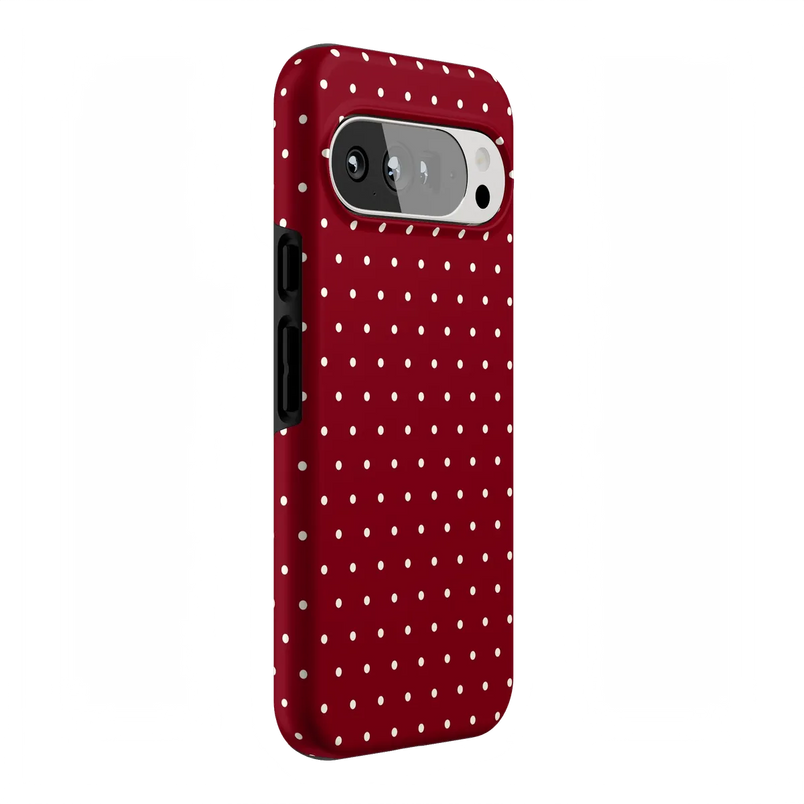 On the Dot | Maroon Polka Dot Case