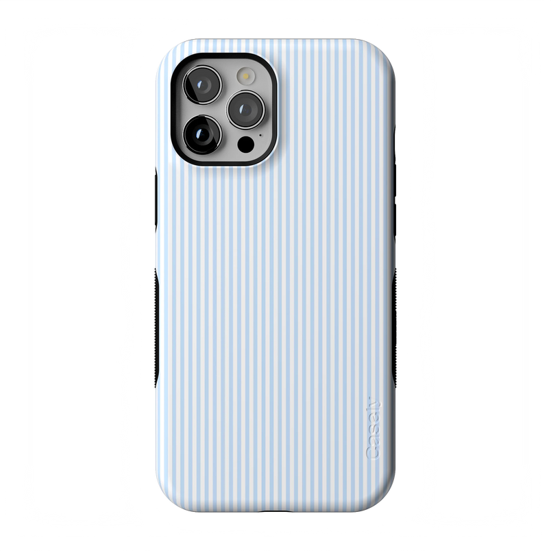 Stripes and the City | Light Blue Pinstripe Case - iPhone 12 Pro