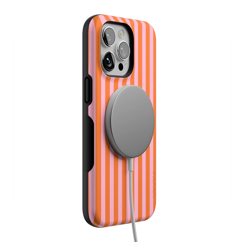 Perfect Stripes | Orange & Pink Stripes Case