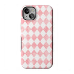 Queen of Diamonds | Pink Watercolor Case Phone Case Casetry Bold Flex + MagSafe® iPhone 14 Plus
