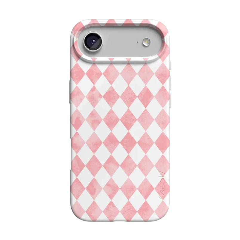 Queen of Diamonds | Pink Watercolor Case Phone Case Casetry Classic + MagSafe® iPhone 17 Air 